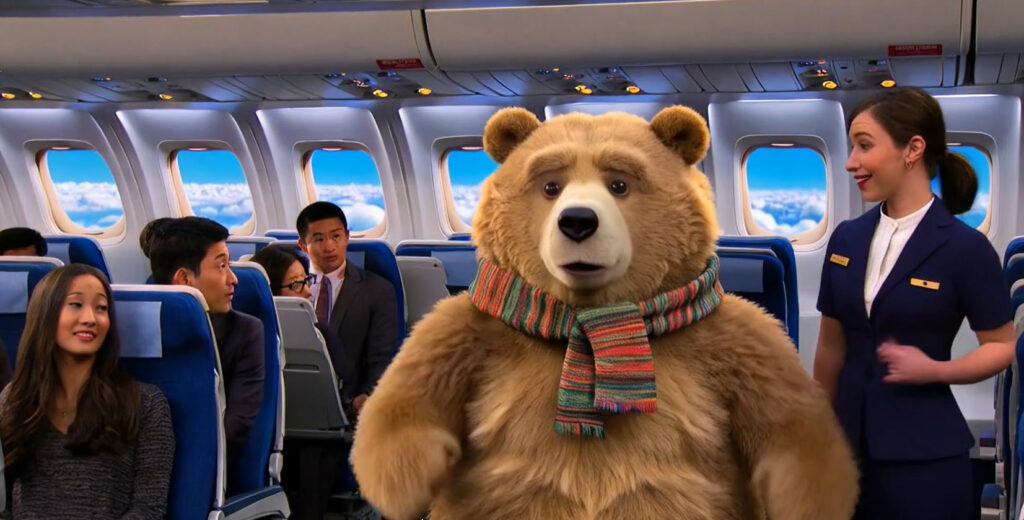 video orso viaggiatore