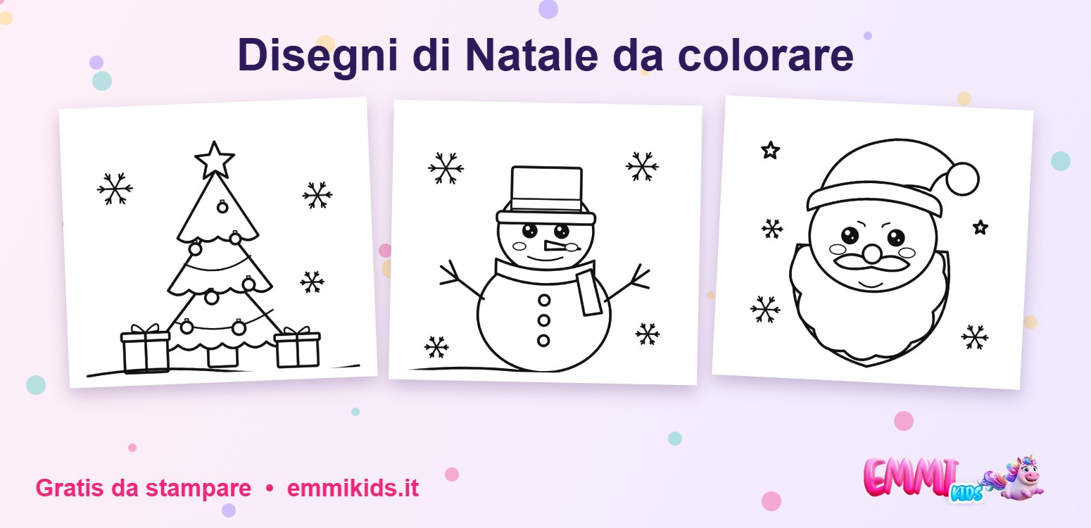 Disegni di Natale da colorare gratis – Emmi Kids