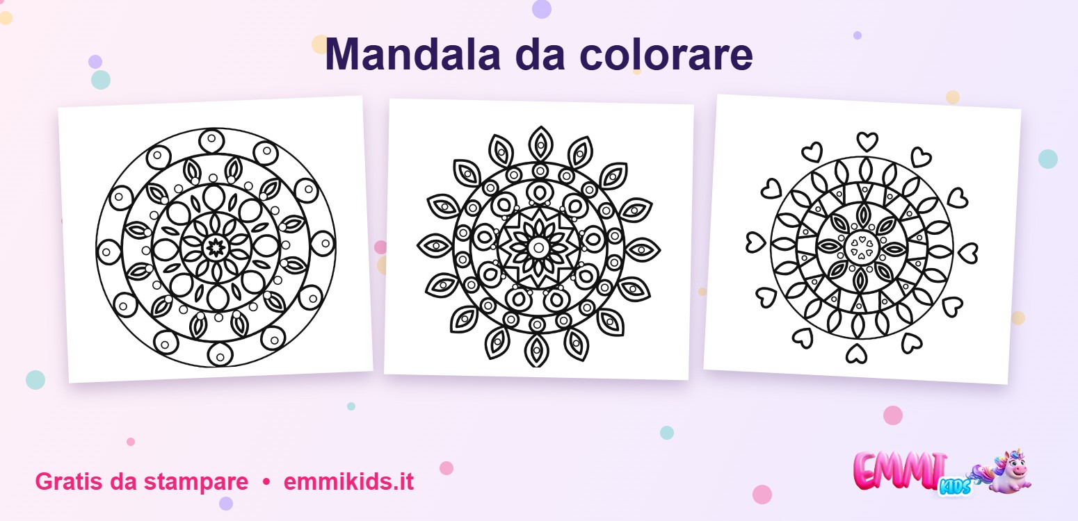 Mandala da colorare gratis – Emmi Kids